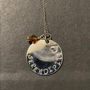 Serendipity disc necklace
